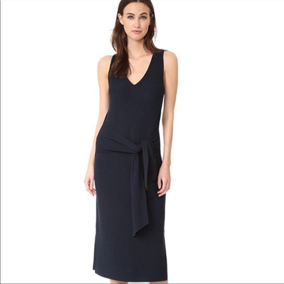 Rag & Bone Michelle Navy Blue Rib Knit Sweater Dress  Size S - Picture 1 of 10